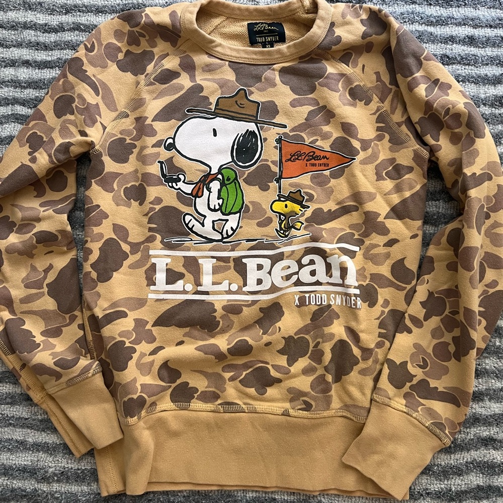 L.L. Bean x Todd Snyder Snoopy Camo Crewneck